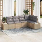 vidaXL Tuinbank Set met opslag 5 pcs Beige en Lichtgrijs, Tuin en Terras, Tuinsets en Loungesets, Verzenden, Nieuw