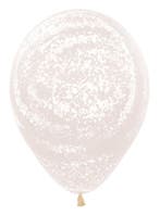 Ballonnen Graffiti White Crystal Clear 30cm 25st, Hobby en Vrije tijd, Verzenden, Nieuw