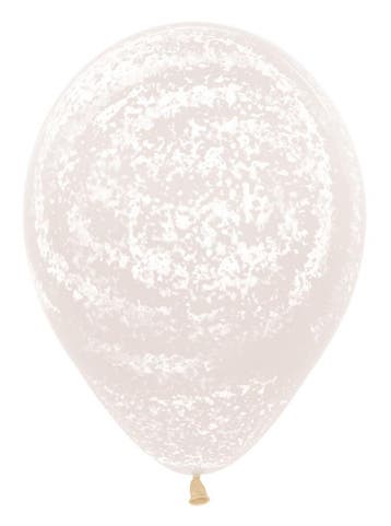 Ballonnen Graffiti White Crystal Clear 30cm 25st, Verzenden