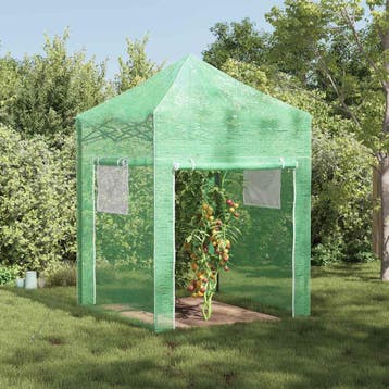 vidaXL Kas met Pop-up Frame met dak Groen 200 x 200 x 300 cm, Verzenden, Nieuw