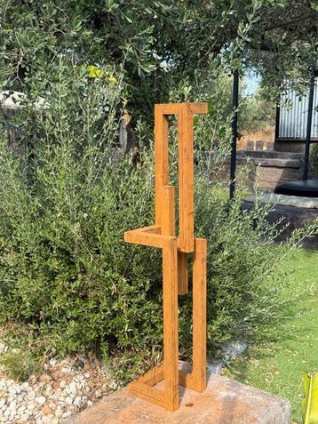 Ana Lucia B.M - Sculpture Corten - XL - No Reserve, Antiek en Kunst