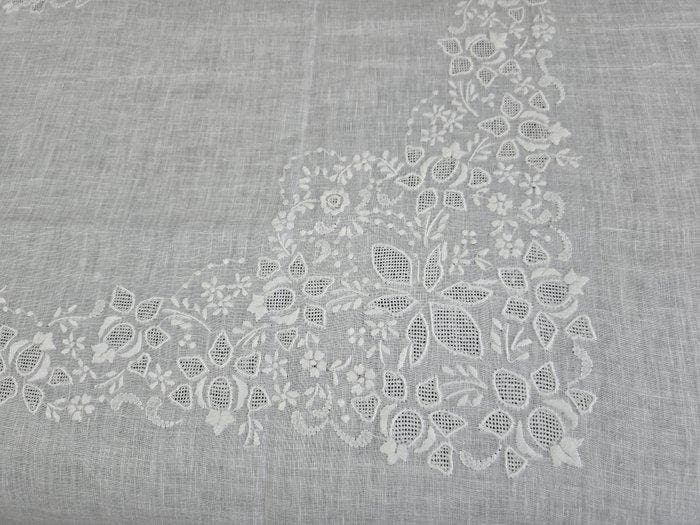 Prestigiosissimo copriletto in purissimo lino Bellora di, Antiquités & Art, Tapis & Textile