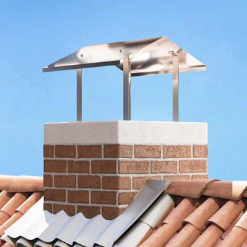 vidaXL Schoorsteenkap Zilver 50 x 60 x 37 cm Roestvrij staal, Huis en Inrichting, Verzenden, Nieuw