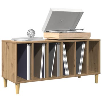 vidaXL Platenkast 100x38x48 cm bewerkt hout artisanaal, Verzenden