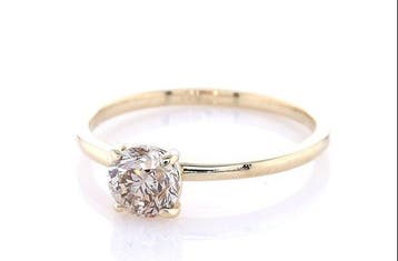 Zonder minimumprijs - Ring - 14 karaat Geel goud - 0.70ct., Nieuw
