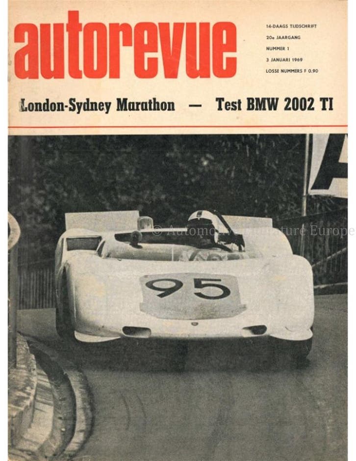 1969 AUTO REVUE MAGAZINE 01 NEDERLANDS, Livres, Autos | Brochures & Magazines, Enlèvement ou Envoi