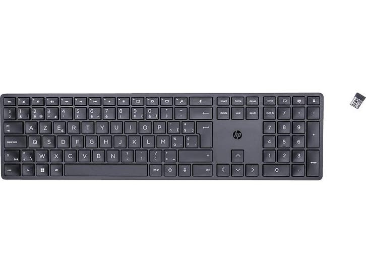 HP -  Draadloos Toetsenbord 450 Programmeerbaar Azerty Zwart, Computers en Software, Toetsenborden, Nieuw, Draadloos, Verzenden