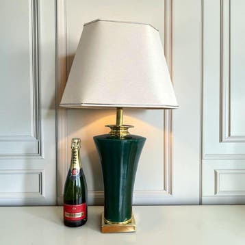 Maison Le Dauphin - Lamp - Prachtige groene grote Franse, Antiek en Kunst
