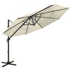vidaXL Parasol 4-laags met aluminium paal 3x3 m zandkleurig, Jardin & Terrasse, Verzenden
