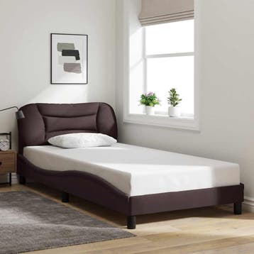 vidaXL Bedframe zonder matras Hvar 100x200 cm stof, Verzenden
