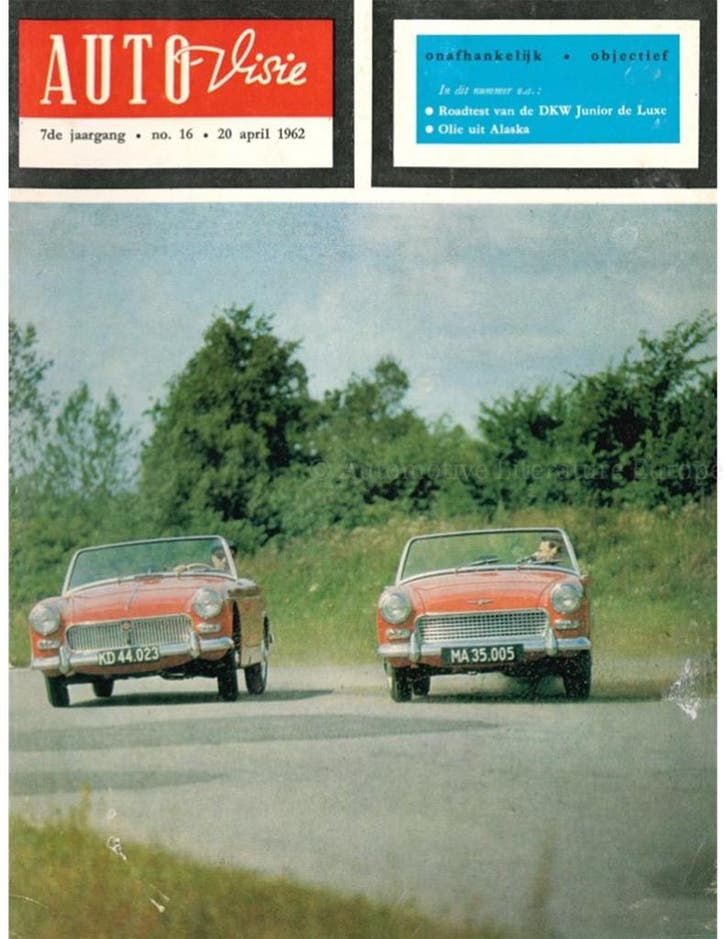 1962 AUTOVISIE MAGAZINE 16 NEDERLANDS, Boeken, Auto's | Folders en Tijdschriften, Ophalen of Verzenden