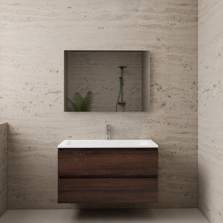 ACTIE BWS Badmeubel | Paris | Sonoma Choco 100 cm |, Bricolage & Construction, Sanitaire, Enlèvement ou Envoi