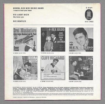 Beatles - very rare 7” record Komm, gib mir deine Hand /, Nieuw in verpakking
