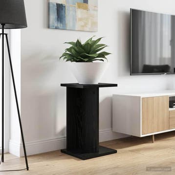 vidaXL Plantenstand 2 st Zwart eiken 25 x 25,5 x 40,5 cm, Verzenden