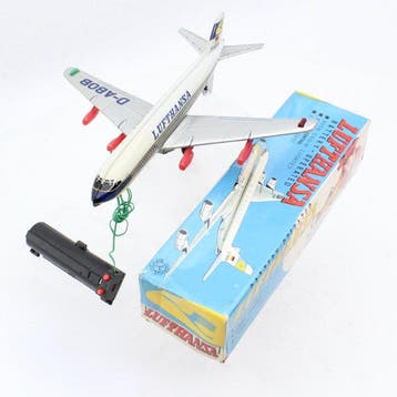 Yanomantoy , Japan - Avion miniature - LUFTHANSA, Battery, Antiquités & Art