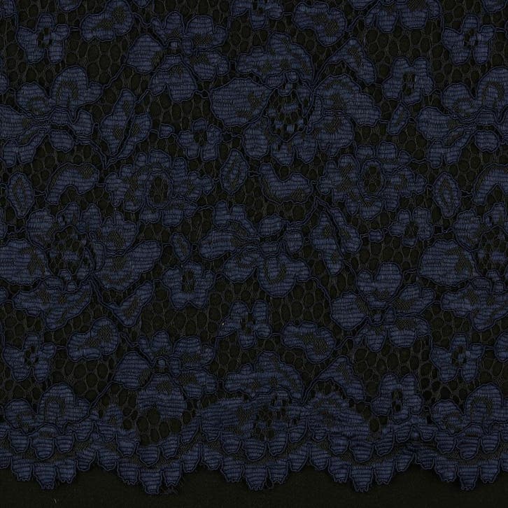 10 meter kant stof - Navy - 100% polyester, Hobby en Vrije tijd, Stoffen en Lappen, 120 cm of meer, 200 cm of meer, Blauw, Nieuw