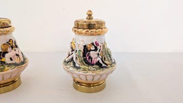Capodimonte - Salière et poivrière (2) - Céramique