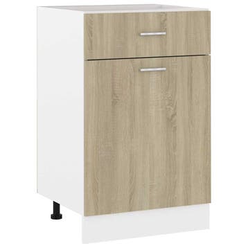 vidaXL Onderkast met lade Lyon 50x46x81,5 cm sonoma, Verzenden