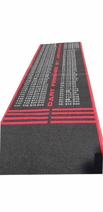 ABC Darts – Dartmat FINISH XXL antracite - 80 x 300 cm, Sport en Fitness, Ophalen of Verzenden, Nieuw, Overige typen