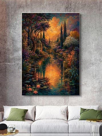Shayer - Where the Garden Becomes a Dream - XL - 60x80cm -, Nieuw