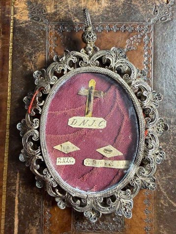 Relikwie - .900 zilver - 1800-1850 - Heilige Kruis van Onze