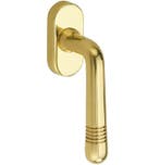 Draaikiepgarnituur Art-Deco/Elegant messing ongelakt, Nieuw