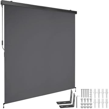 tectake Zonnescherm Eloise met 2 wandhouders - 180 x 250 cm,, Tuin en Terras, Verzenden, Nieuw
