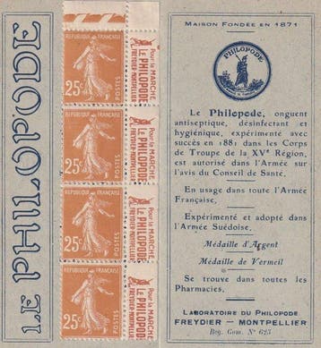 Frankrijk 1926 - Zeldzaam carnet van de philopode,, Postzegels en Munten, Gestempeld