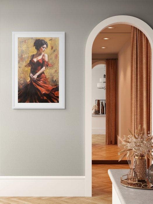 Arishia - She carries the fire, Antiek en Kunst, Kunst | Schilderijen | Modern