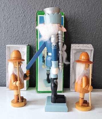 Kerstdecoratie (3) - Hout - Notenkraker,Rokersfiguren, Diversen, Nieuw