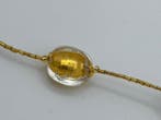 24 karaat - Murano-glas, Geel goud - Halsketting -