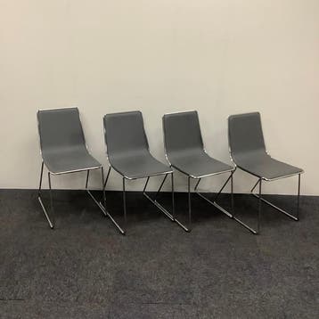 complete set van 4 stuks Johanson Speed stoelen, antraciet