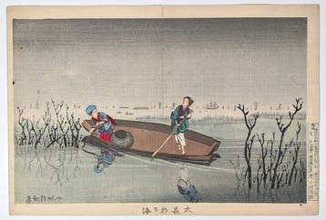 KIYOCHIKA • Beroemde Zichten op Tokio • Zee bij mori •