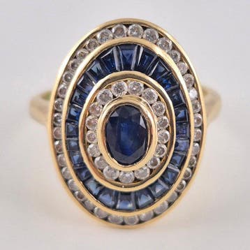 Zonder minimumprijs - Ring - 18 karaat Geel goud - 2.40ct., Nieuw