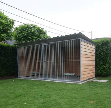 0% BTW ZAKELIJK complete luxe DOUGLAS hondenkennel hondenren, Hondenkennel, 110 cm of meer, 100 cm of meer, Nieuw