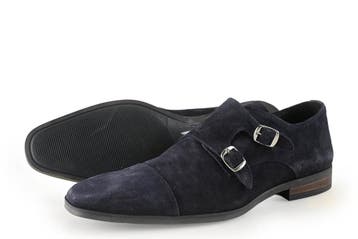 Manfield Instappers in maat 42 Blauw, Kleding | Heren, Manfield, Overige typen, Zo goed als nieuw, Verzenden