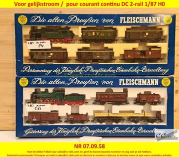 Matériel 2-rail courant continu DC locomotives, wagons rails, Ophalen of Verzenden
