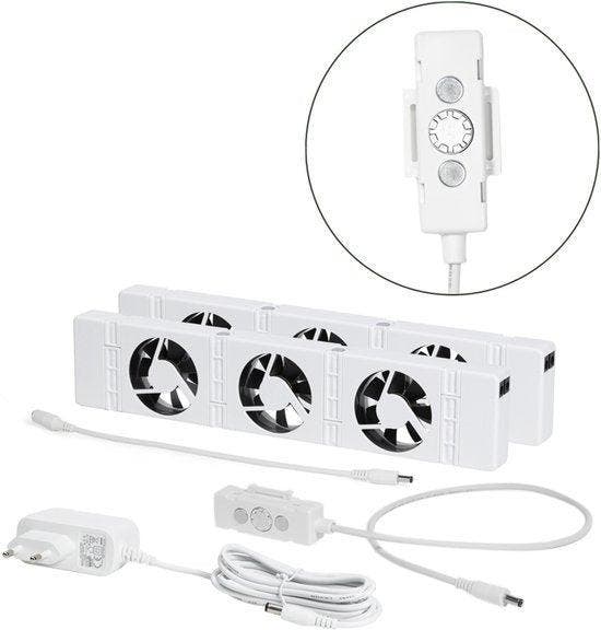 2dekans | SpeedComfort Radiator Ventilator Duo Set – 2x, Electroménager, Climatiseurs, Enlèvement ou Envoi