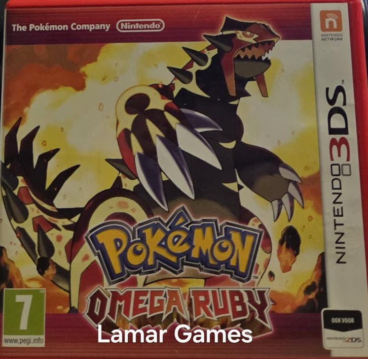 Pokemon Omega Ruby met steelbook (Nintendo 3DS tweedehands, Games en Spelcomputers, Games | Nintendo 2DS en 3DS, Ophalen of Verzenden