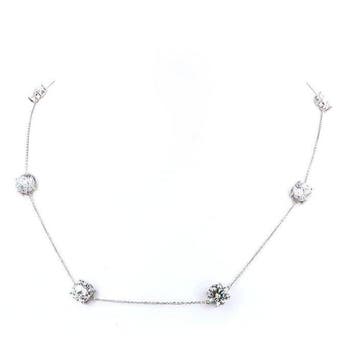 Collier Platine - 8.16ct. tw. Diamant (Cultivé en, Nieuw