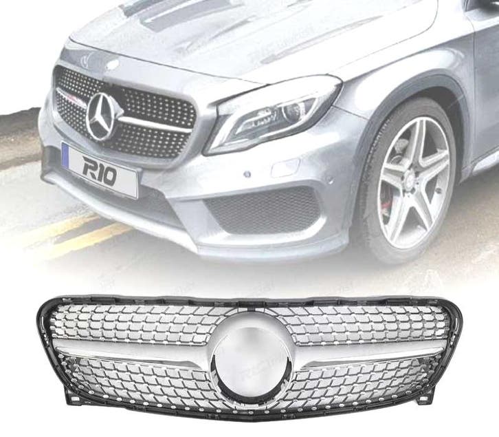 CALANDRE POUR MERCEDES CLASSE GLA X156 AMG 15-17 LOOK DIAMON, Auto-onderdelen, Carrosserie, Verzenden