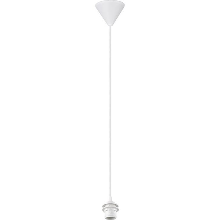 Stijlvolle Witte LED Hanglamp Trion Alpar - Compacte Stoffen, Maison & Meubles, Lampes | Suspensions, Envoi