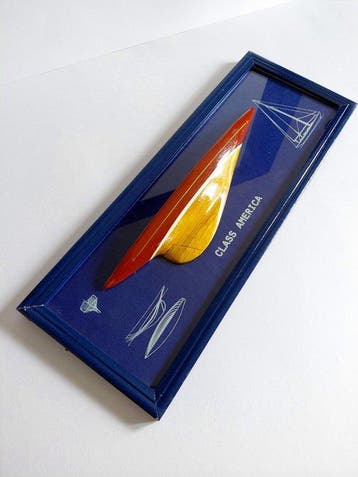 Halfmodel - Demi coque décorative en bois, 38 cm, Class