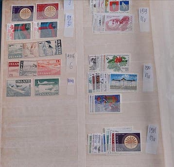 Europa 1950/1982 - LOTTO n85 IJsland,, Gestempeld