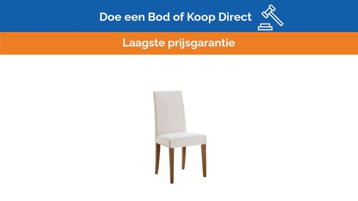 Bieden: Dining chair model Maggie with teak legs - MAGSEDLEG, Watersport en Boten, Bootonderdelen, Ophalen of Verzenden