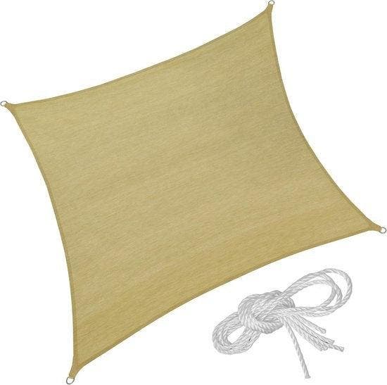 2dekans | Vierkant zonneluifel zonnedoek 5m x 5m 401811, Tuin en Terras, Zonneschermen, Ophalen of Verzenden