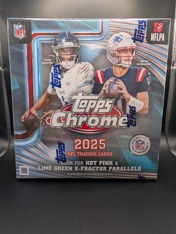 2025 Topps Chrome Cam Ward, Drake Maye, Jahmyr Gibbs,, Nieuw