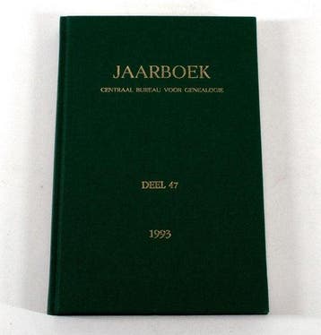 47 Jaarboek centraal bureau voor genealogie, Verzenden, Nieuw