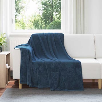 vidaXL Dekentjes 6 st Marineblauw 150 x 200 cm 4.68 kg, Verzenden