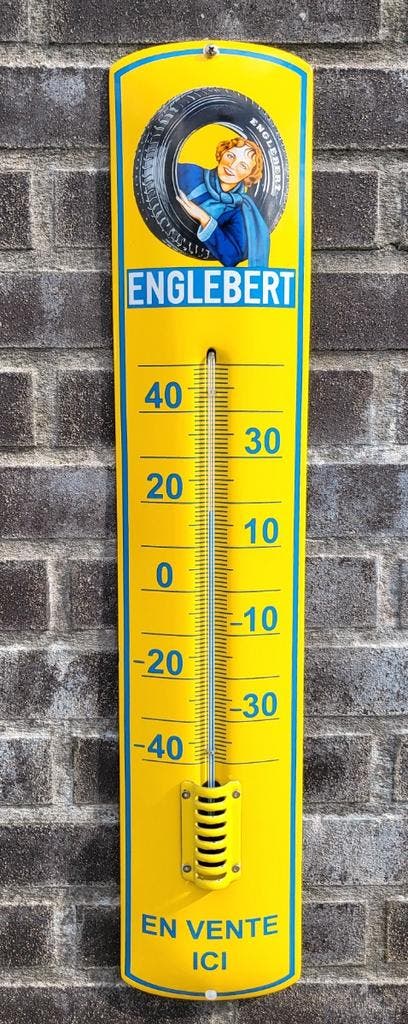 Thermometer Englebert, Verzamelen, Merken en Reclamevoorwerpen, Verzenden